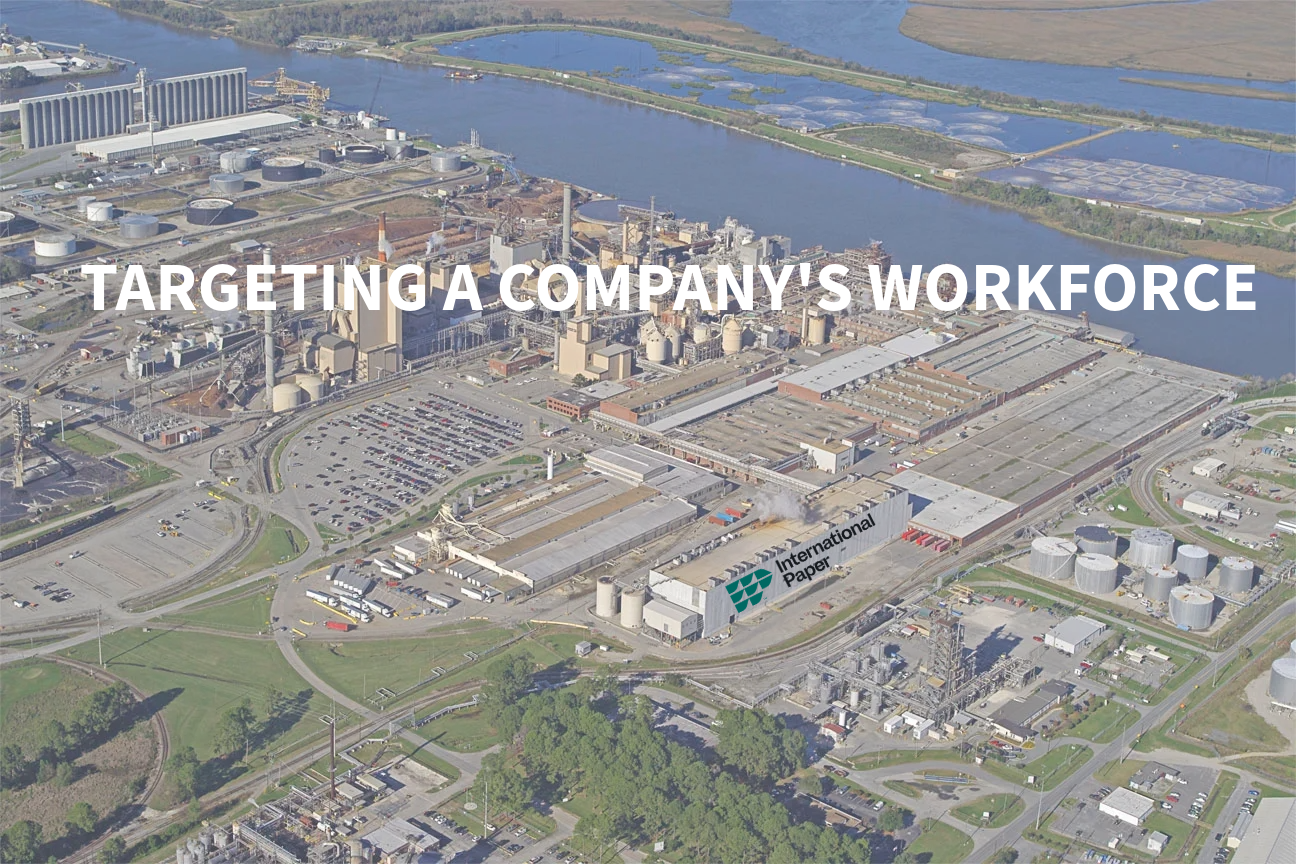 tageting a company's workforce